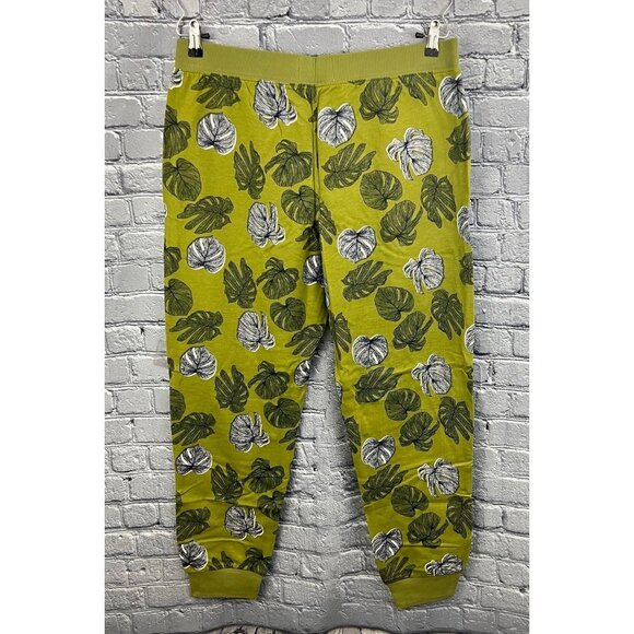 Goodfellow Men's Green Tropical Palm Sleep Pants Joggers Pajamas Size L - Picture 2 of 7